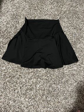 Women's Black Circle Skater Skirt- Maternity